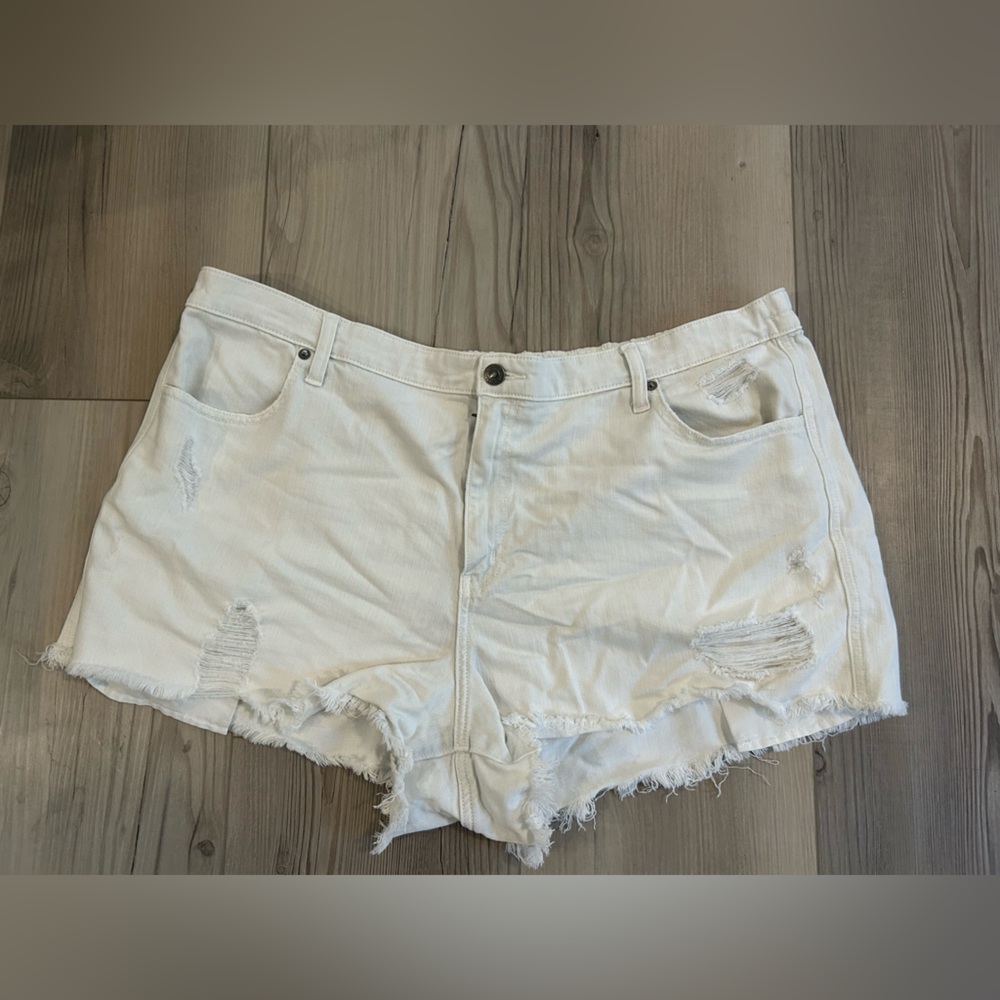 Aerie distressed shorty shorts XXL